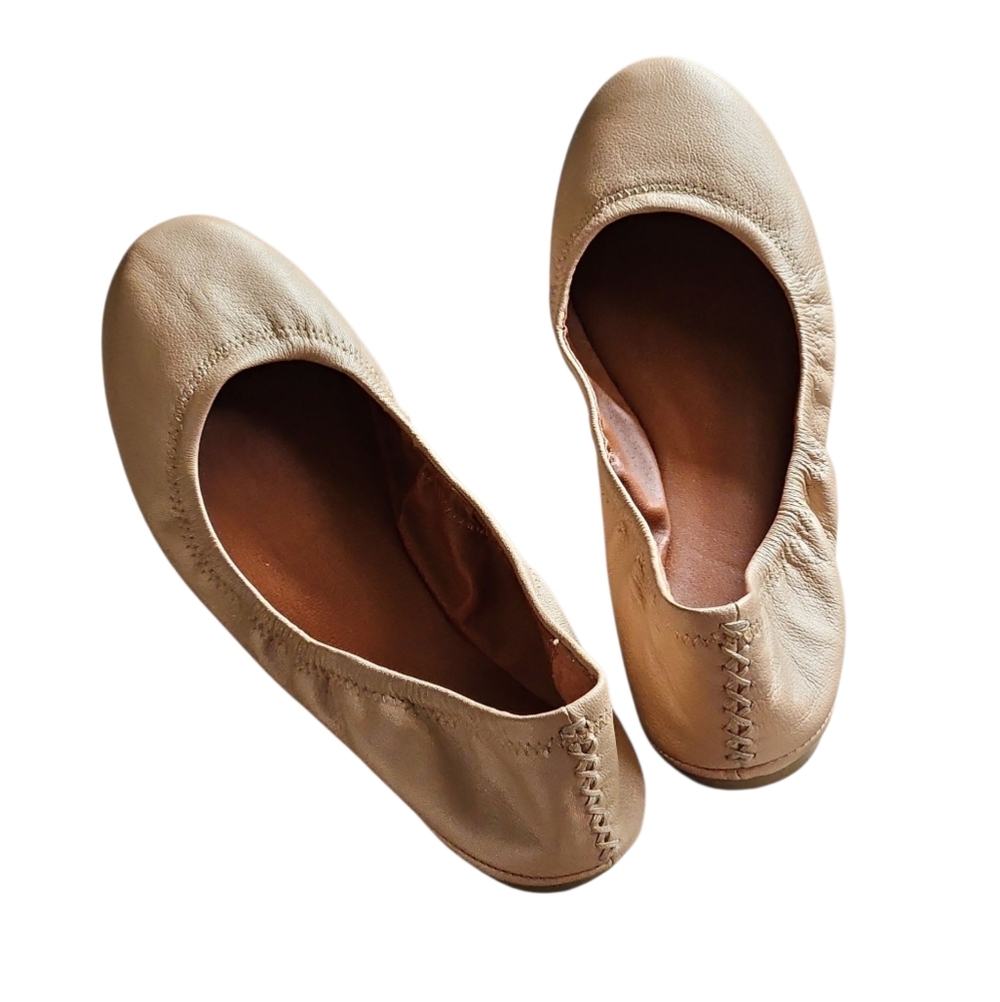 Lucky Brand Erin classic ballet flats in nude/beige Womens 8.5